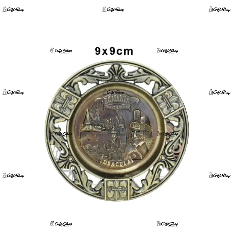 Romania, dracula, transilvania, scrumiera din metal